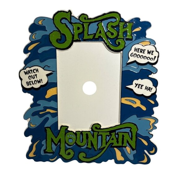 Disney World Splash Mountain Picture Frame Plastic Vintage 1990's - Picture 1 of 4